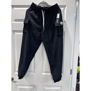 Black Cargo Fleece Pants Steelers NFL Licensed. New with Tags - Large